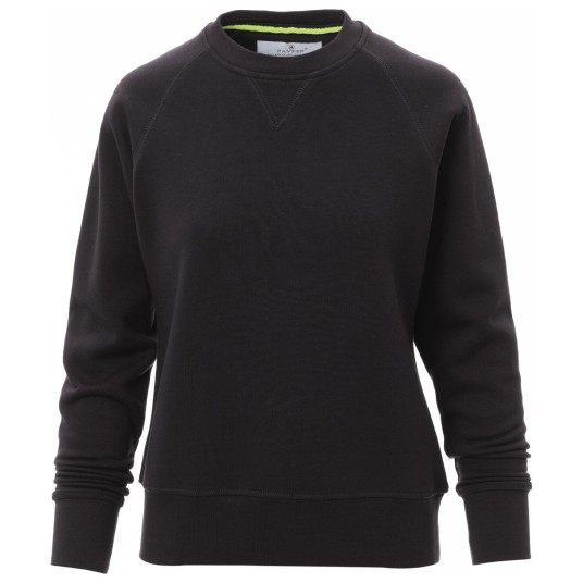 BLUZA OKRĄGŁY DEKOLT MISTRAL+LADY - CZARNY