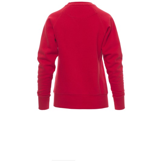 BLUZA OKRĄGŁY DEKOLT MISTRAL+LADY - CZERWONY