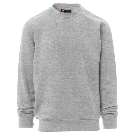 BLUZA OKRĄGŁY DEKOLT NEW ORLEANS MELANGE - SZARY MELANŻ