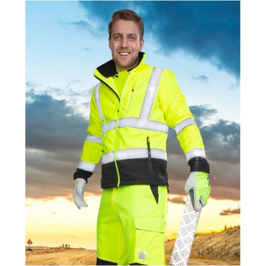 BLUZA OSTRZEGAWCZA Z POLARU SIGNAL - ŻÓŁTY