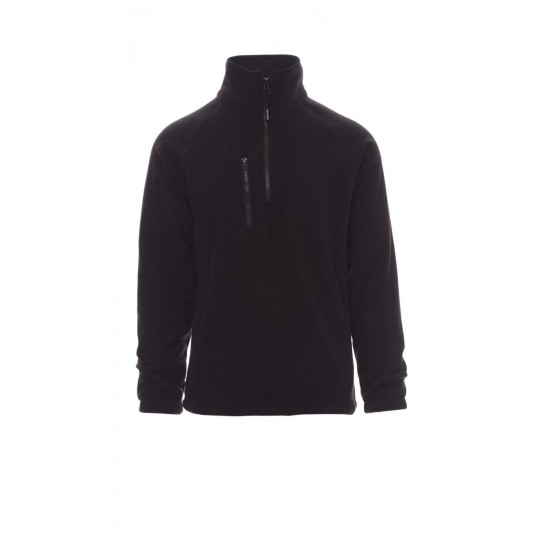 BLUZA POLAR KRÓTKI ZAMEK UNISEX DOLOMITI+ - CZARNY
