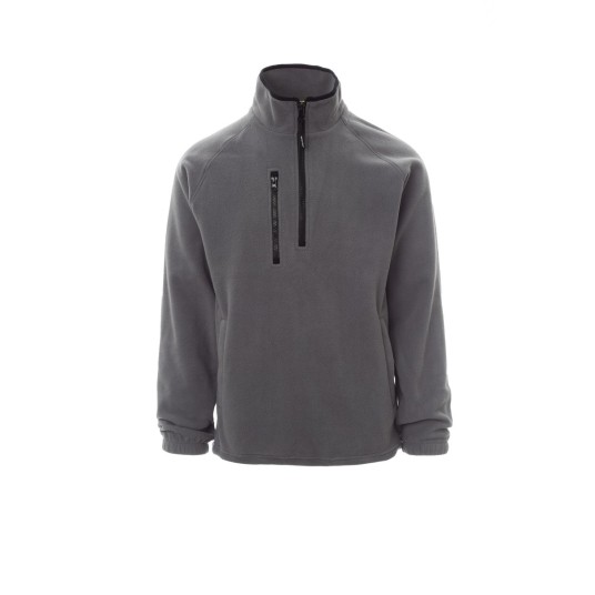 BLUZA POLAR KRÓTKI ZAMEK UNISEX DOLOMITI+ - SZARY STALOWY