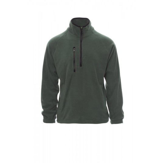 BLUZA POLAR KRÓTKI ZAMEK UNISEX DOLOMITI+ - ZIELONY