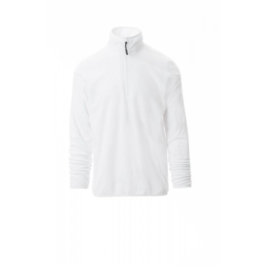 BLUZA POLAR KRÓTKI ZAMEK UNISEX SOFT+ - BIAŁY