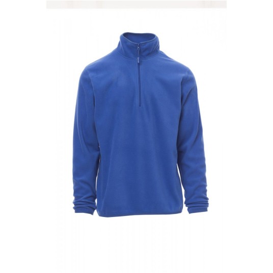 BLUZA POLAR KRÓTKI ZAMEK UNISEX SOFT+ - KRÓLEWSKI NIEBIESKI
