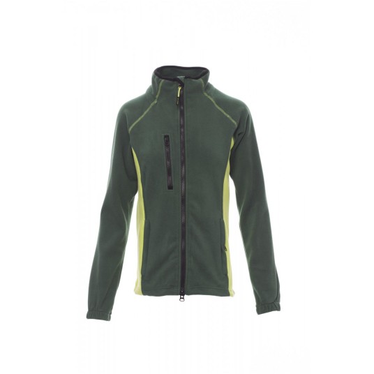 BLUZA POLAR ROZPINANA DAMSKA ASPEN+LADY - ZIELONY/JASKRAWOZIELONY