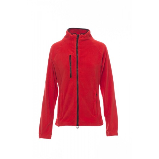 BLUZA POLAR ROZPINANA DAMSKA NORWAY LADY - CZERWONY