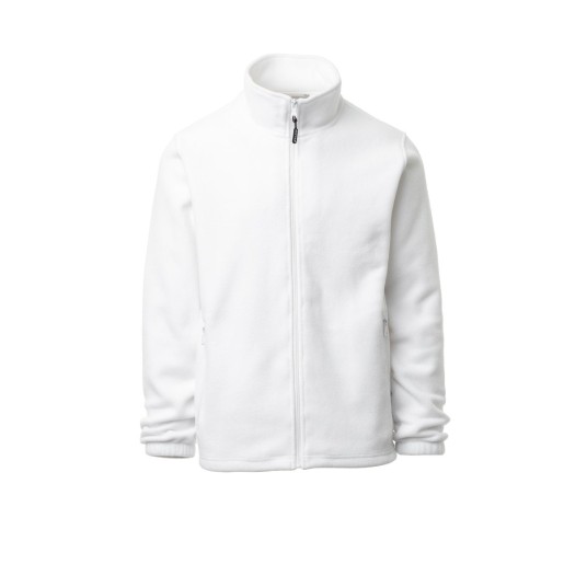 BLUZA POLAR ROZPINANA MĘSKA NEPAL - BIAŁY