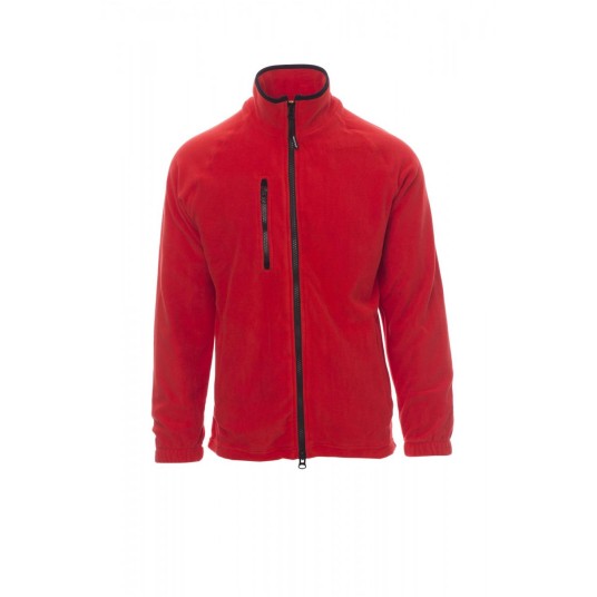 BLUZA POLAR ROZPINANA MĘSKA NORWAY - CZERWONY