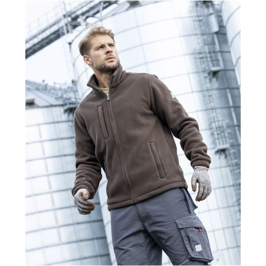 BLUZA POLAROWA 450 - BRĄZOWY