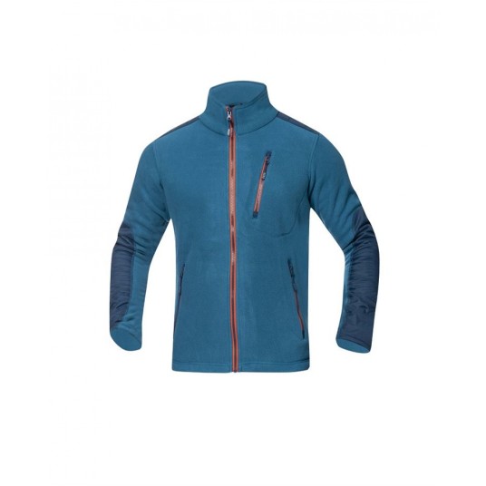 BLUZA POLAROWA 4TECH - NIEBIESKI-PETROL