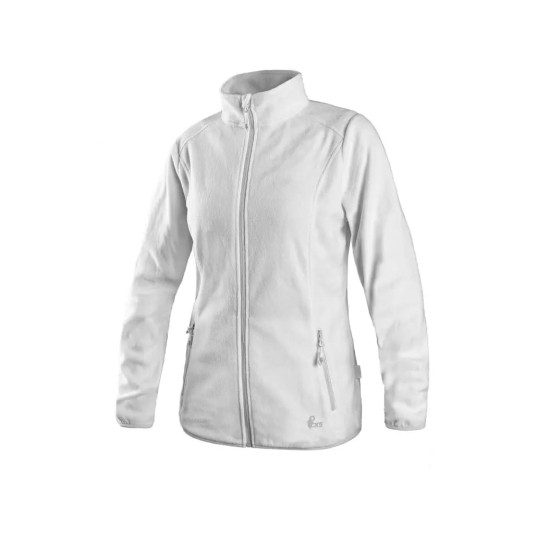 BLUZA POLAROWA GRANBY LADY DAMSKA - BIAŁY-SZARY