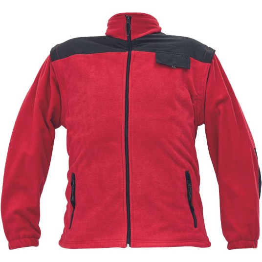 BLUZA POLAROWA RANDWIK - CZERWONY