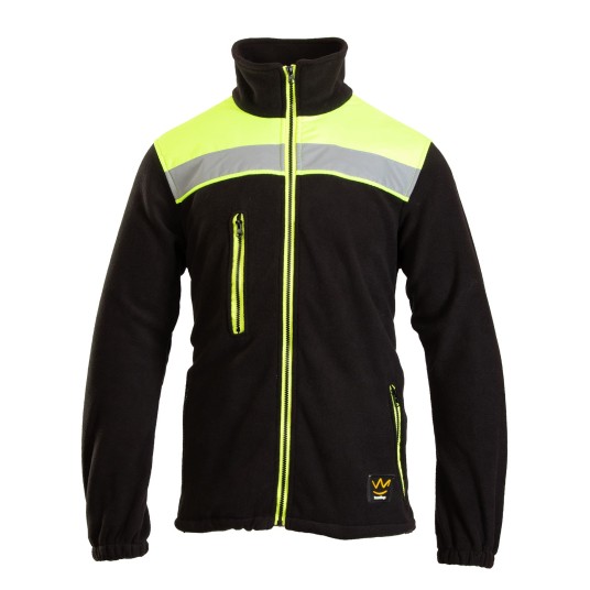 BLUZA POLAROWA SEVEN KINGS RIVAL - CZARNY/ŻÓŁTY