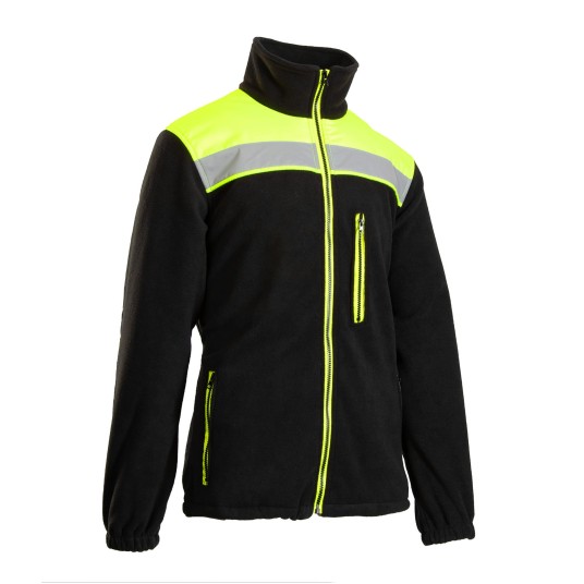 BLUZA POLAROWA SEVEN KINGS RIVAL - CZARNY/ŻÓŁTY