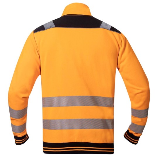 BLUZA POLAROWA SIGNAL - POMARAŃCZOWY-CZARNY