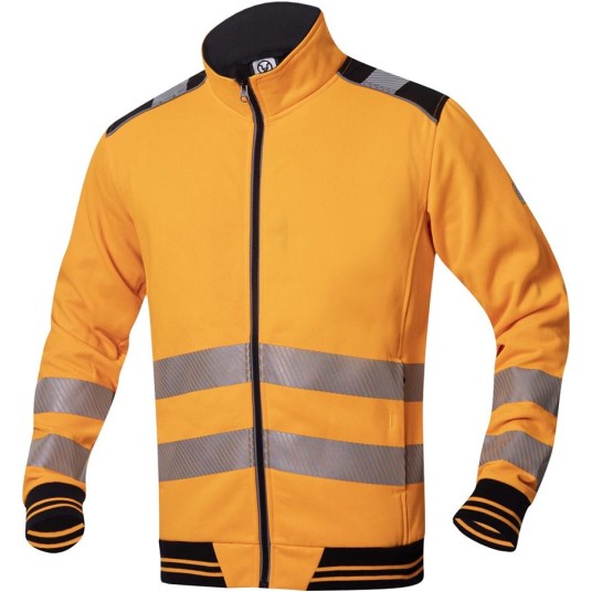 BLUZA POLAROWA SIGNAL - POMARAŃCZOWY-CZARNY