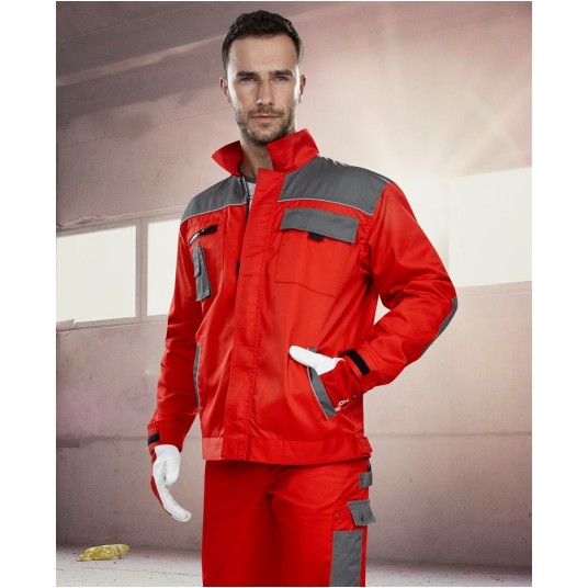 BLUZA ROBOCZA 2STRONG - CZERWONO-SZARY