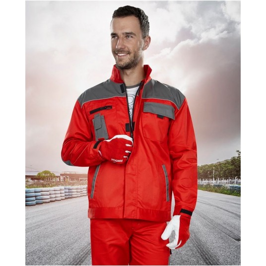 BLUZA ROBOCZA 2STRONG - CZERWONO-SZARY