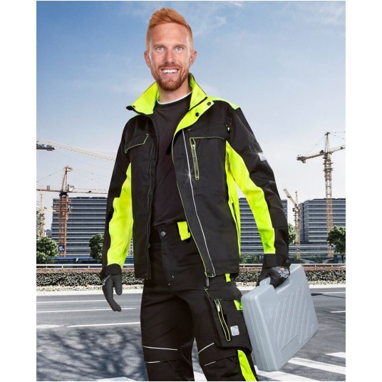 BLUZA ROBOCZA NEON - CZARNO-ŻÓŁTY