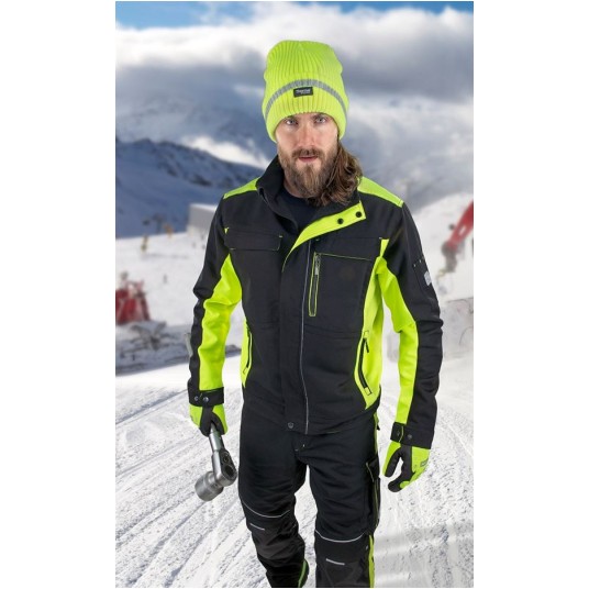 BLUZA ROBOCZA NEON WINTER - CZARNO-ŻÓŁTY