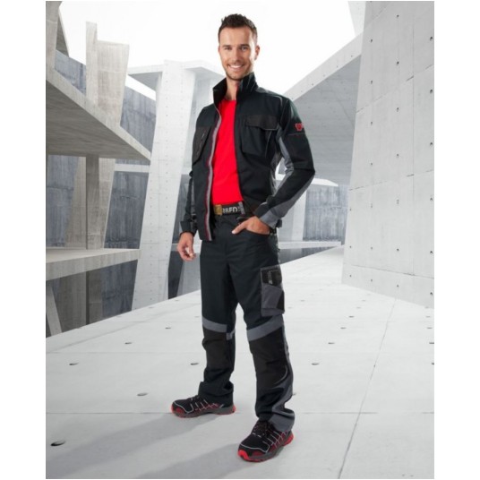BLUZA ROBOCZA R8ED+ - CZARNO-SZARY - 183-190CM
