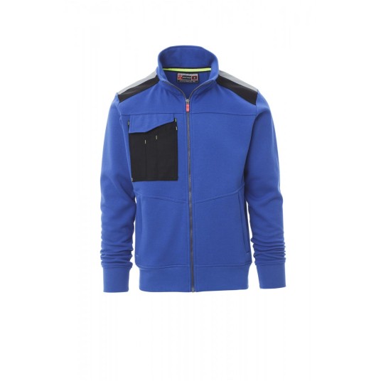 BLUZA ROBOCZA ROZPINANA MĘSKA WORK 2.0 - KRÓLEWSKI NIEBIESKI