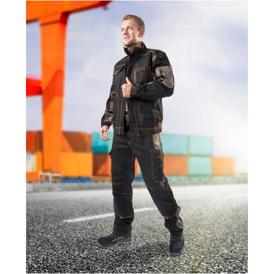 BLUZA ROBOCZA VISION 01 - CZARNO-SZARY