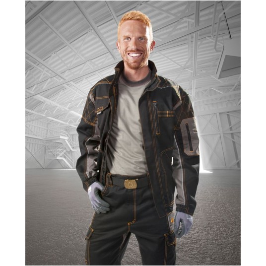 BLUZA ROBOCZA VISION 01 - CZARNO-SZARY