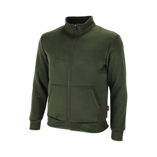 BLUZA ROZPINANA BENNON ADAMOS SWEATSHIRT - ZIELONY