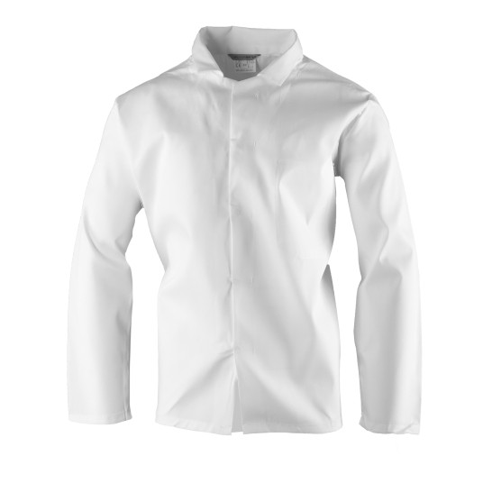 BLUZA ROZPINANA BRIXTON WHITE HACCP MĘSKA - BIAŁY
