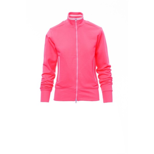 BLUZA ROZPINANA DAMSKA MELBOURNE FLUO - FUKSJOWY FLUO/BIAŁY