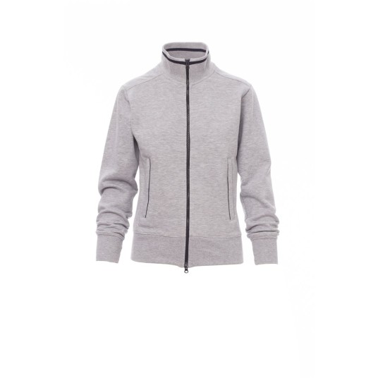 BLUZA ROZPINANA DAMSKA MELBOURNE MELANGE - SZARY MELANŻ/GRANATOWY