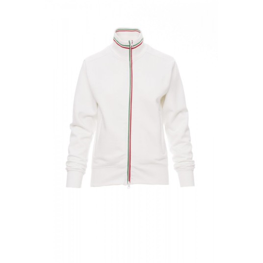 BLUZA ROZPINANA DAMSKA NAZIONALE LADY - BIAŁY/WŁOCHY
