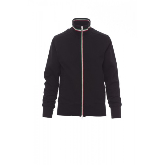 BLUZA ROZPINANA DAMSKA NAZIONALE LADY - CZARNY/WŁOCHY