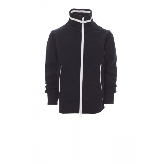 BLUZA ROZPINANA DZIECIĘCA JUNIOR+ - CZARNY/BIAŁY