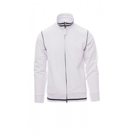 BLUZA ROZPINANA MĘSKA DERBY - BIAŁY/GRANATOWY