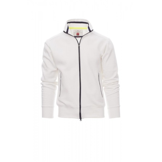 BLUZA ROZPINANA MĘSKA SYDNEY - BIAŁY/GRANATOWY