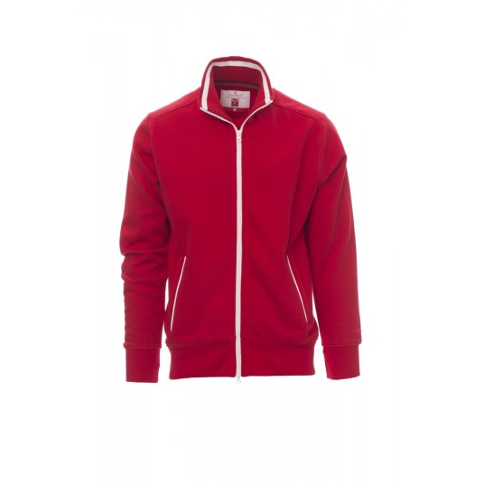 BLUZA ROZPINANA MĘSKA SYDNEY - CZERWONY/BIAŁY