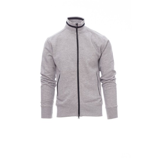 BLUZA ROZPINANA MĘSKA SYDNEY MELANGE - SZARY MELANŻ/GRANATOWY