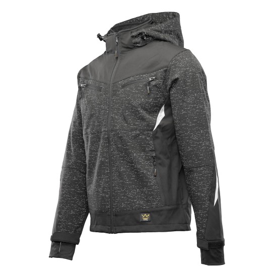 BLUZA SOFTSHELL SEVEN KINGS CROSS - STALOWY