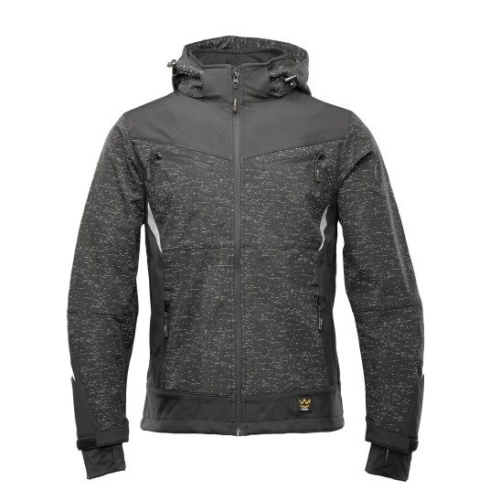 BLUZA SOFTSHELL SEVEN KINGS CROSS - STALOWY