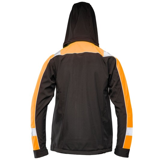 BLUZA SOFTSHELL SEVEN KINGS RIVAL - CZARNY-POMARAŃCZOWY