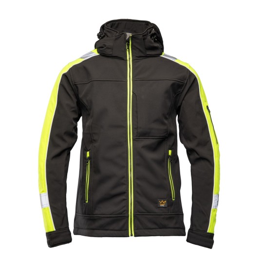 BLUZA SOFTSHELL SEVEN KINGS RIVAL - CZARNY-ŻÓŁTY