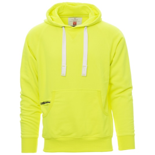 BLUZA Z KAPTUREM ATLANTA+ FLUO - ŻÓŁTY FLUO
