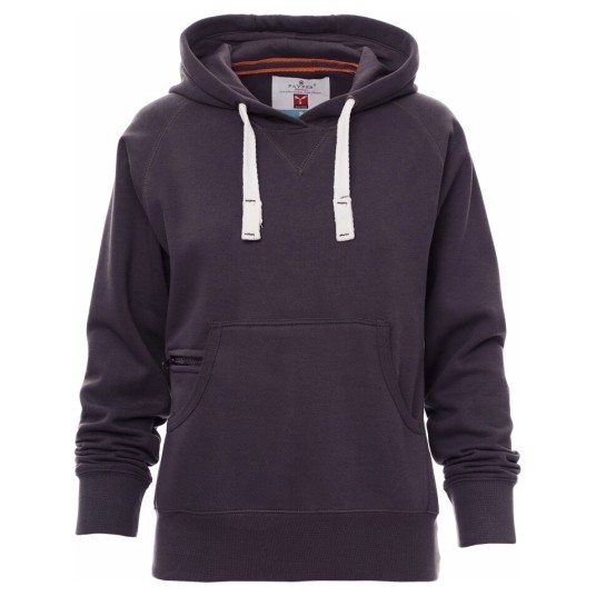 BLUZA Z KAPTUREM ATLANTA+LADY - ANTRACYTOWY