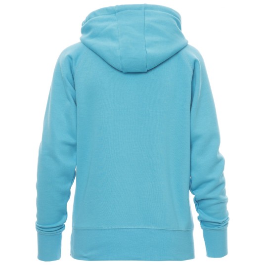 BLUZA Z KAPTUREM ATLANTA+LADY - BŁĘKIT TURKUSOWY