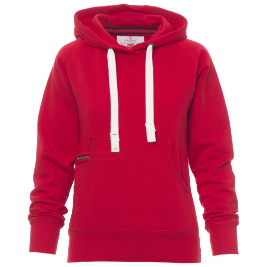 BLUZA Z KAPTUREM ATLANTA+LADY - CZERWONY