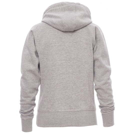 BLUZA Z KAPTUREM ATLANTA+LADY MELANGE - SZARY MELANŻ