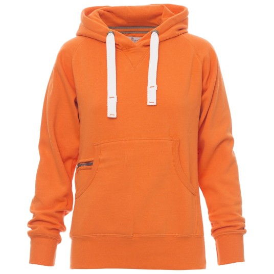 BLUZA Z KAPTUREM ATLANTA+LADY - POMARAŃCZOWY